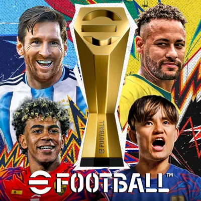 Ícone oficial de eFootball, da Konami, na loja de aplicações.
